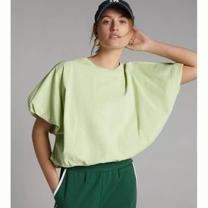 Anthropologie Chartreuse Pullover Top